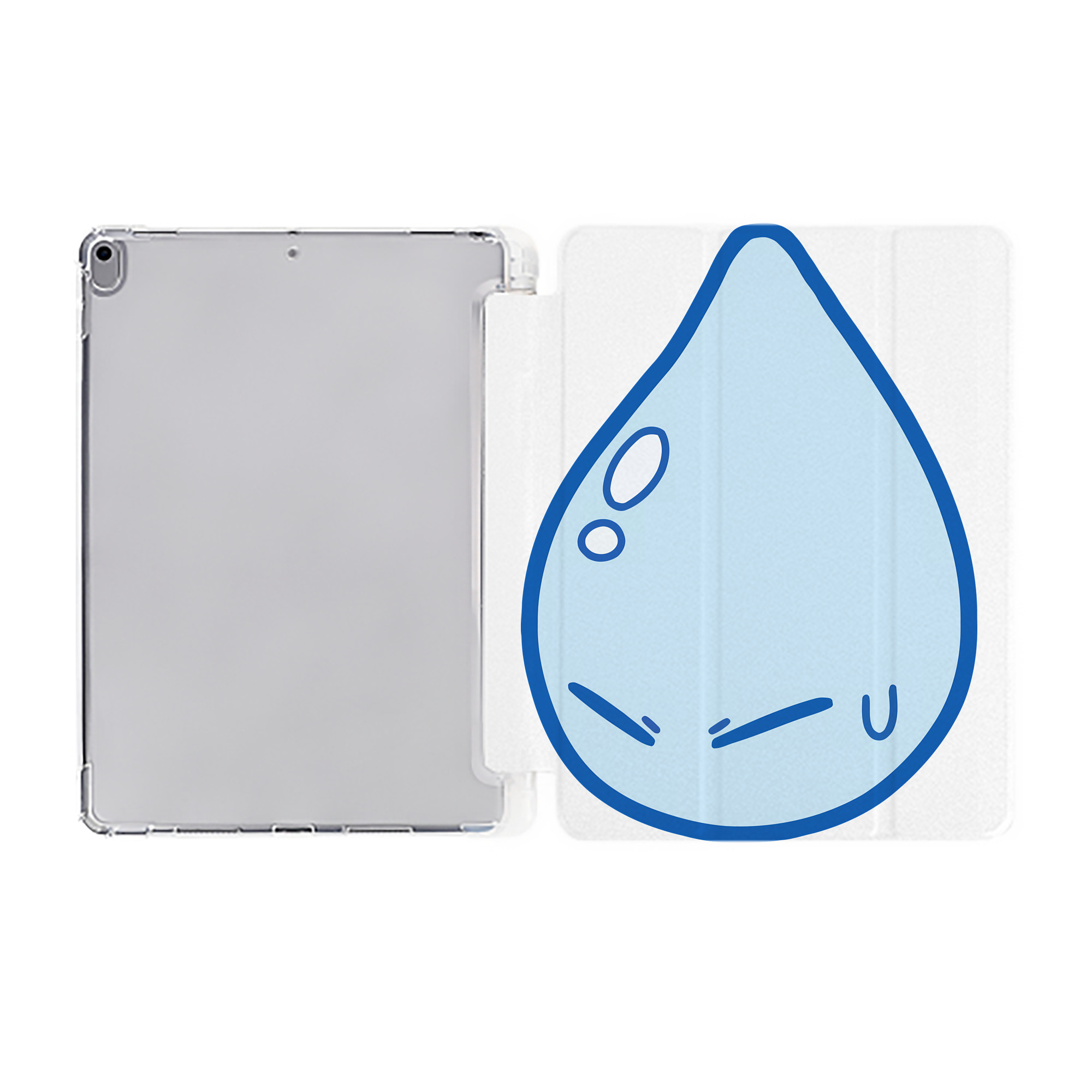 （画像用） 転スラ Regarding Reincarnated to Slime IPad ケース ペン収納付き 三つ折りスタンド PUレザー×シリコン 対応機種9.5/10.5/10.9インチ